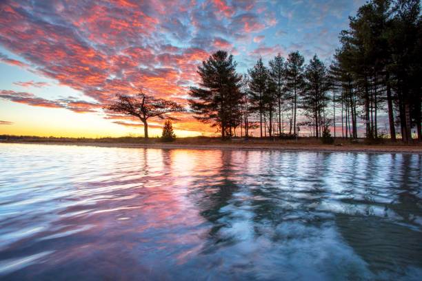 Higgins Lake, Michigan. Taken in the water with waders.