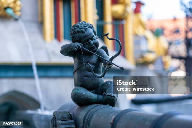 Closeup Shot Of Nurnberg Monument Fountain Stock Photo - Download Image Now - Ancient, Antique, Architecture