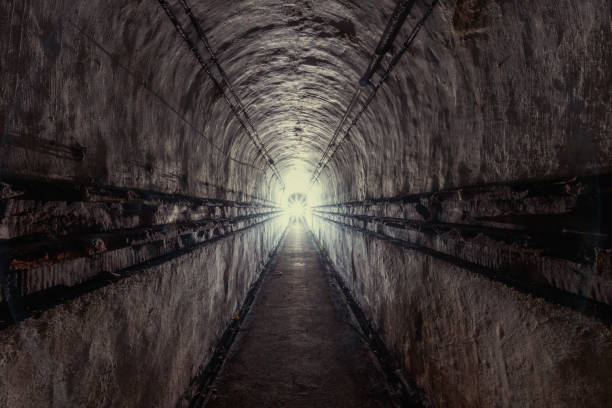 istock Exploration of a bunker from the second world war 1440977719