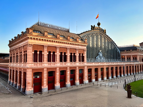 A beautiful shot of the Puerta de Atocha station in Madrid, Spain