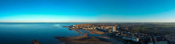 istock Top view of Margate harbour and beach kent 1440979072