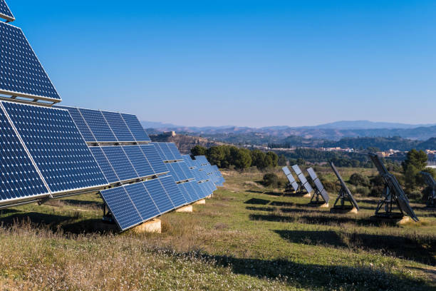 istock Solar cells in the field against a sky 1440980969