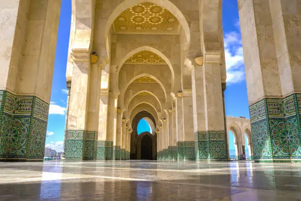 Photo of Famous historic Hassan II Mosque in Marrakech City, Morocco