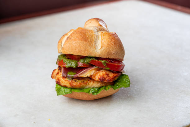 istock Closeup shot of a mini burger 1440982381