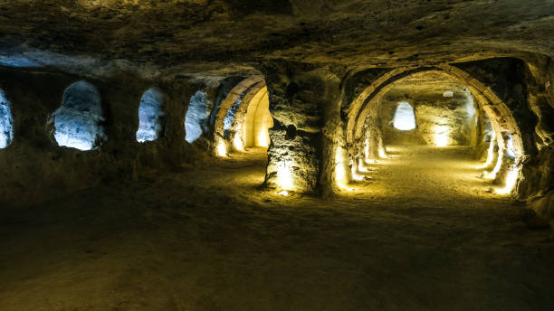 The Derinkuyu underground city in Turkey