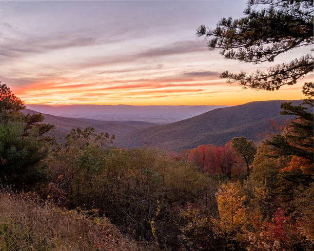 istock Beautiful autumn view in Shenandoah Valley, Virginia 1440983909