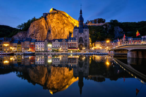 istock Night view of Dinant town, Belgium 1440984646