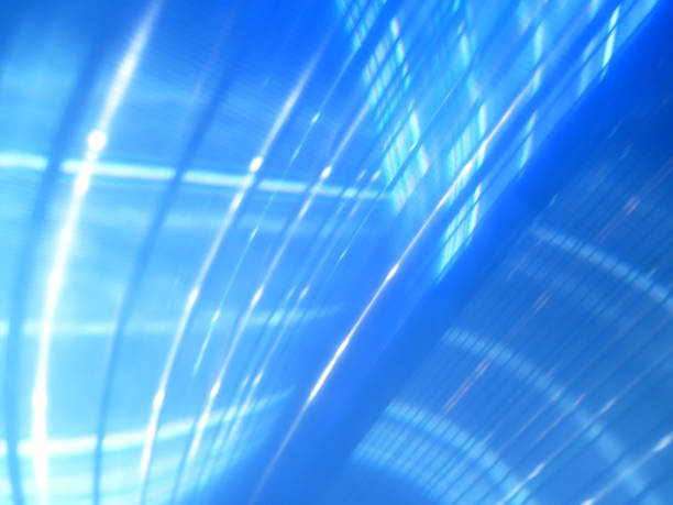 istock Abstract background with lights in blue colors 1440989178