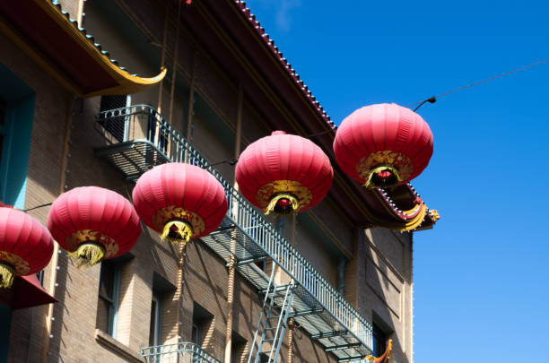 istock Red paper lanterns in Chinatown 1440993494