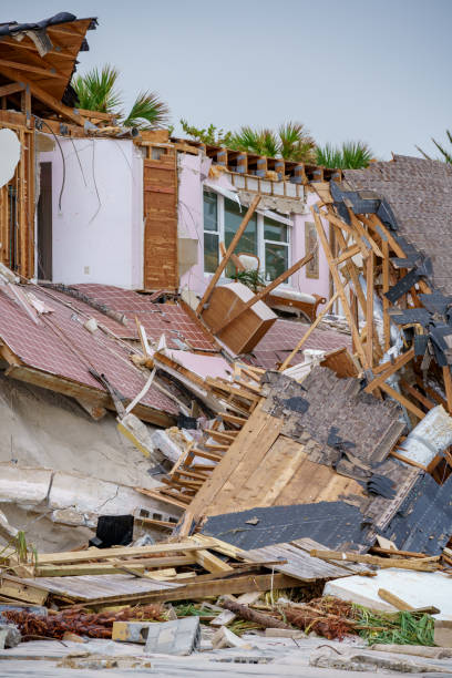 istock Beachfront homes completely destroyed by Hurricane Nicole Daytona Beach FL 1441001887