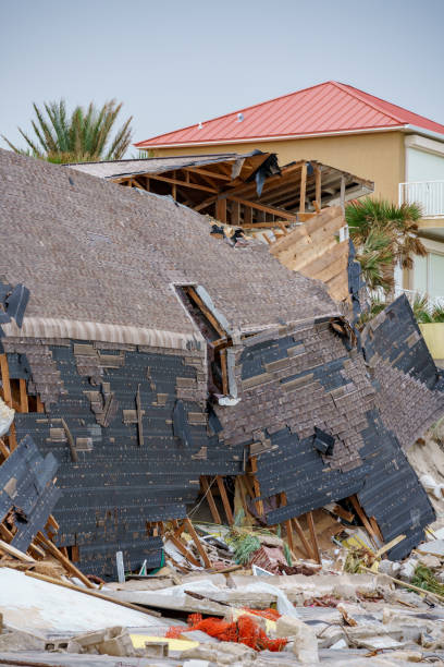 istock Beachfront homes completely destroyed by Hurricane Nicole Daytona Beach FL 1441002089