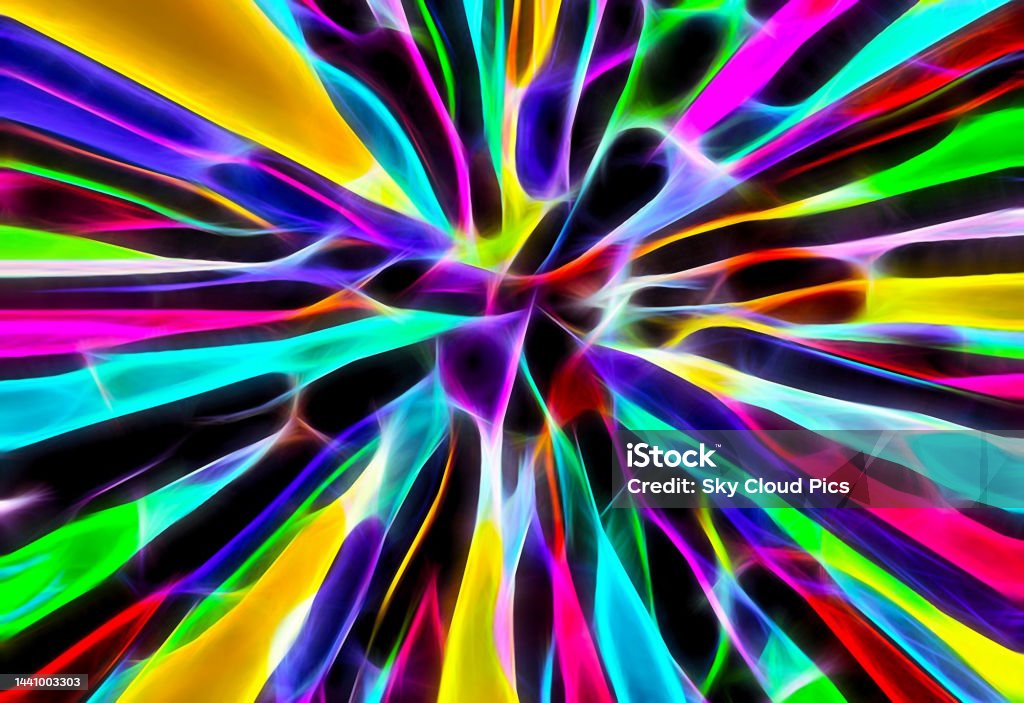 Colour Rays Cartoon Color Rays Zoomcolorful Graphic Illustration Multipurpose Stock ...