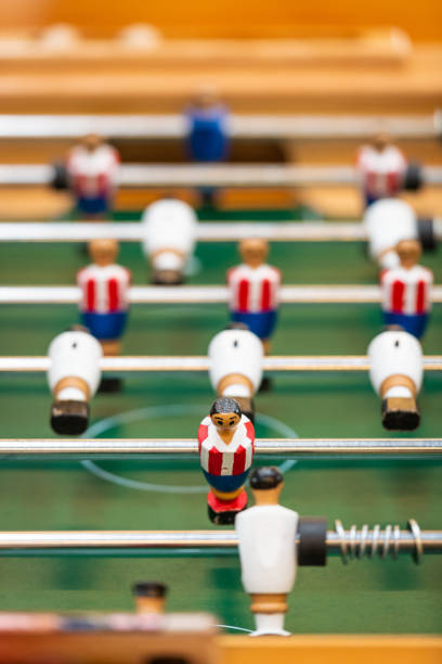 istock Wooden table football game 1441003497