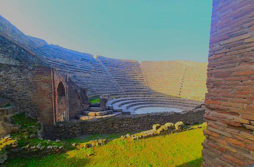 The smaller of the two amphitheaters of Pompeii does not feature the advanced acoustic found in the larger but is perfect for intimate performances.