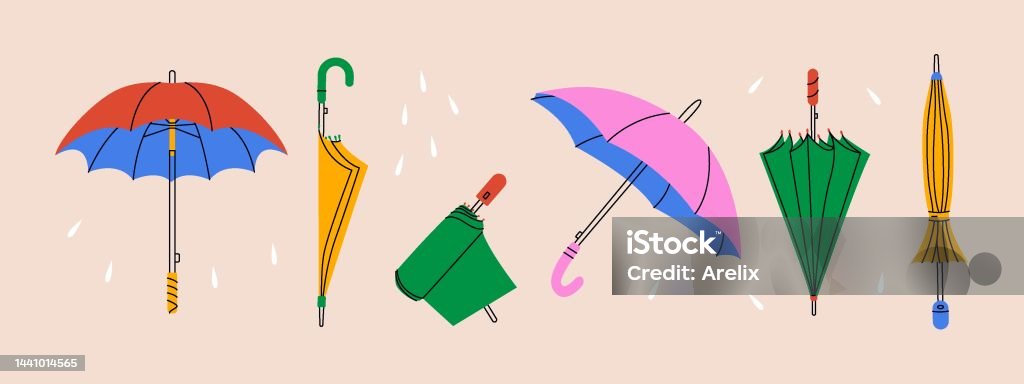 Ilustración de Paraguas De Dibujos Animados Sombrilla Plegada Abierta Coloridos Elementos De Sombrilla Impermeable Para Clima Lluvioso Conjunto Vectorial Abstracto Doodle y más Vectores Libres de Derechos de Abstracto - iStock Ilustración de Paraguas De Dibujos Animados Sombrilla Plegada Abierta Coloridos Elementos De Sombrilla Impermeable Para Clima Lluvioso Conjunto Vectorial Abstracto Doodle y más Vectores Libres de Derechos de Abstracto - iStock