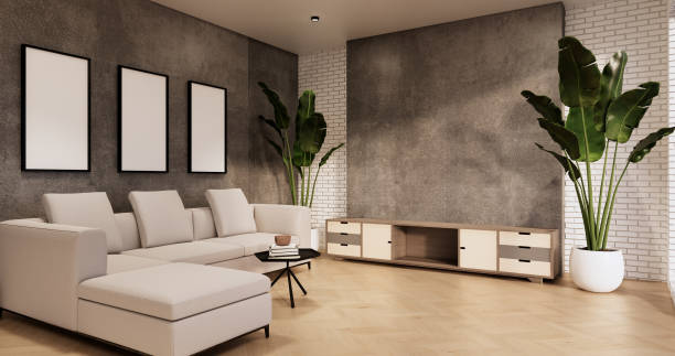 istock cabinet in loft interior room minimal designs, 3d rendering 1441016403