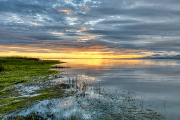 istock sunset view at the estuary where river meets sea 1441018477