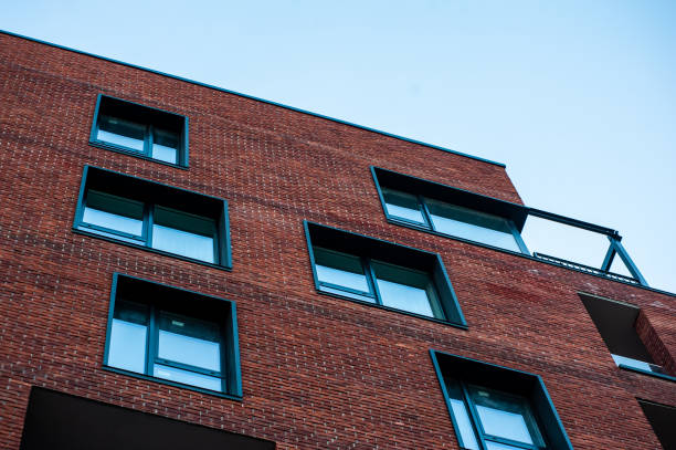 istock Residental Building on sky background. Exterior 1441018559