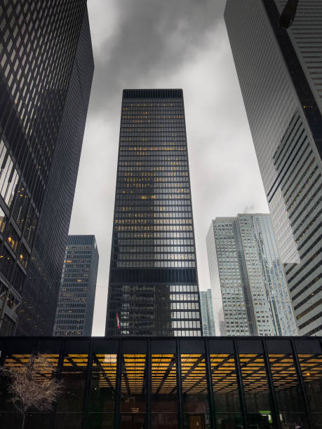 Photo of skyscraper office buildings in the financial district of Toronto Ontario Canada