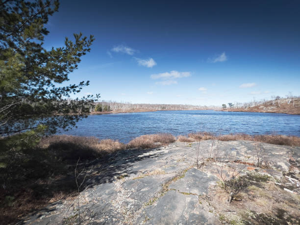 istock Scenic view of lake against sky 1441025082