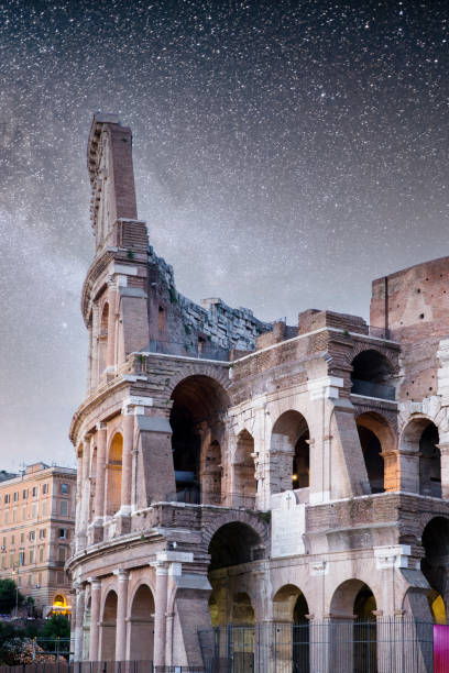 istock Roman Colosseum Starry Night 1441026529