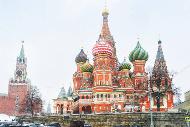 istock St Basil’s Cathedral on Red Square in winter, Moscow, Russia 1441035538