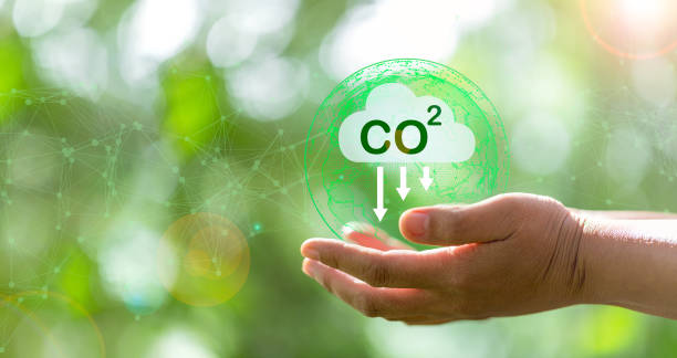 istock Developing sustainable CO2 concepts and low reduce CO2 emissions and carbon footprint to limit global warming and climate change. sustainable environmental management, Greenhouse from renewable energy 1441043168