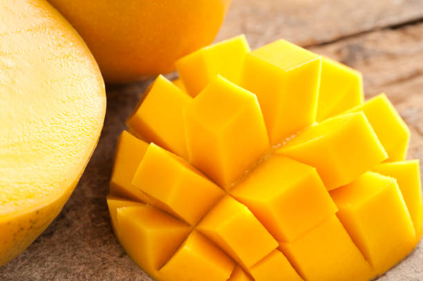 istock Delicious ripe sweet tropical mango 1441043533
