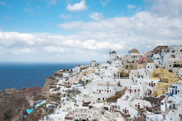 Santorini is a popular international travel destination