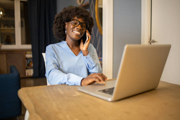istock Woman working from home 1441047398
