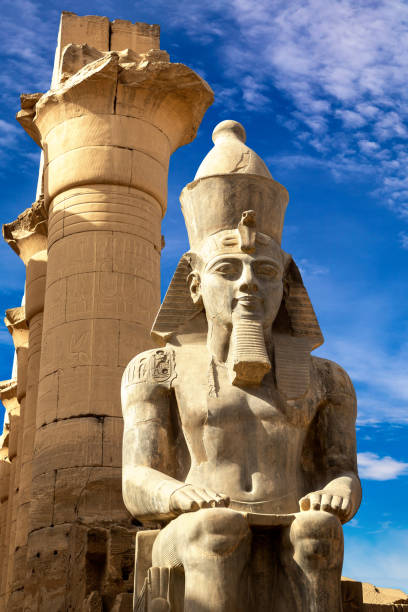 young man visits temples of Luxor