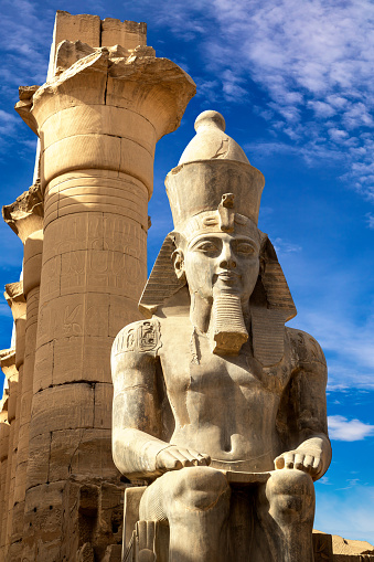Statue of Rameses II at Saqqara in Memphis, Egypt.