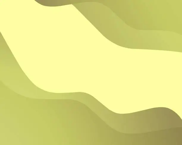 Vector illustration of abstract background with a curved pattern, which is yellow gradation