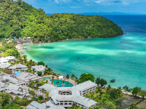 istock Aerial view of Ton Sai Beach in Koh Phi Phi, Krabi Thailand 1441084454