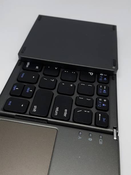 istock This is a close up photo of a portable folding keyboard. 1441094593