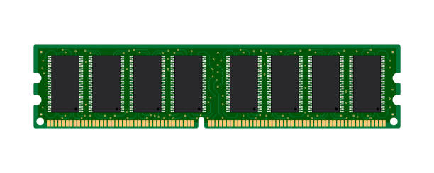 コンピュータのメモリramコンピュータのハードウェアコンポーネントのベクターイラスト - ram点のイラスト素材／クリップアート素材／マンガ素材／アイコン素材