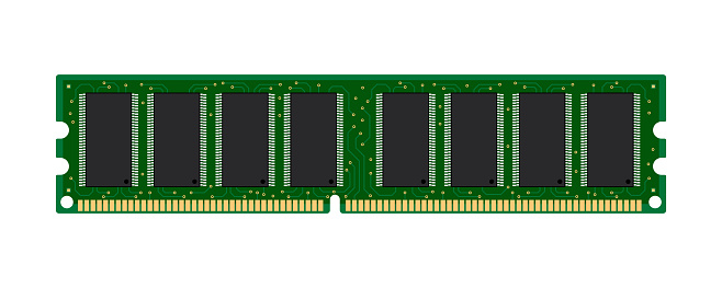 Computer Memory ram computer hardware components vector illustration