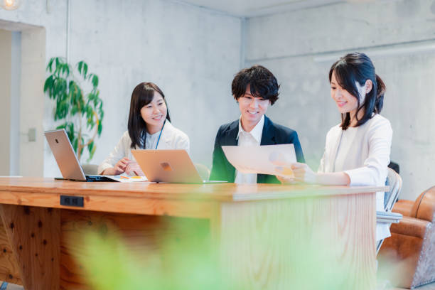 istock Young businessperson discussing in office 1441106227