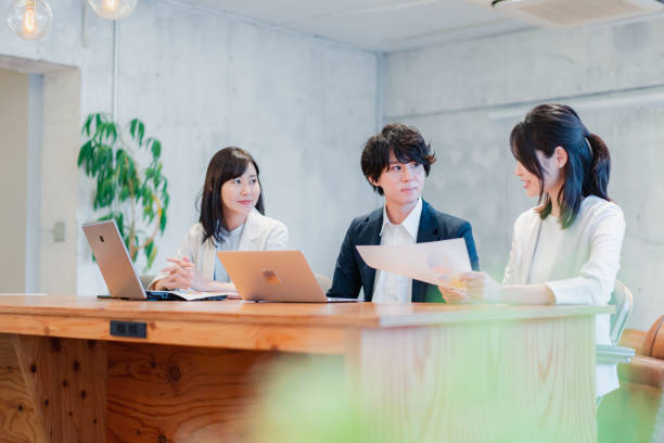 istock Young businessperson discussing in office 1441106258