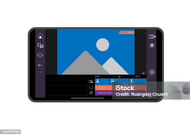 Application Video Image Video Editing Application Stock Illustration - Download Image Now ...