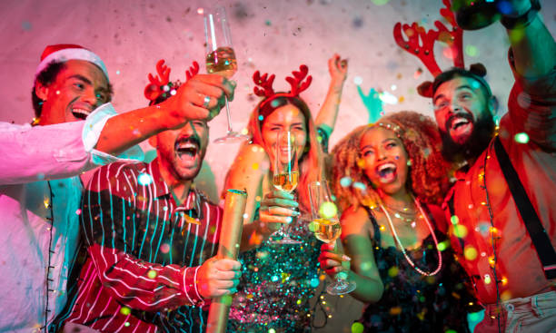 istock Friends making a toast at New Year party midnight countdown 1441107196