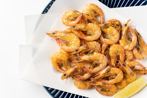 Deep-fried shiba shrimp
