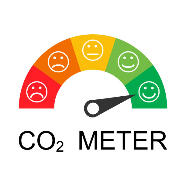 ikona redukcji co2 chmury, czysta globalna emisja, ilustracja wektorowa symbolu ekoprojektu środowiska - c02 stock illustrations
