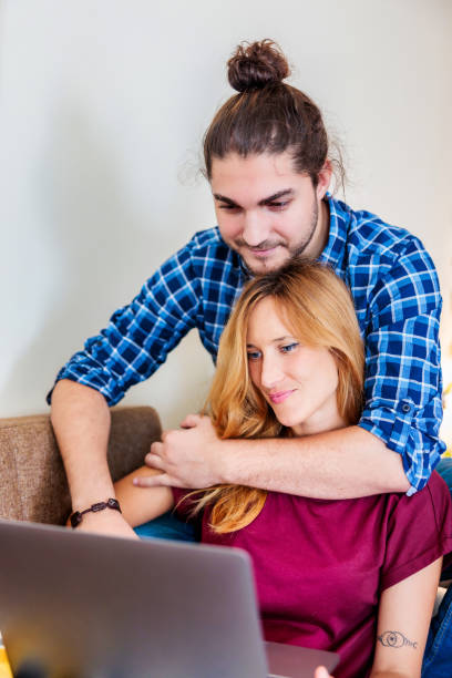 istock Busy Weekend Shopping Online at Home 1441123903