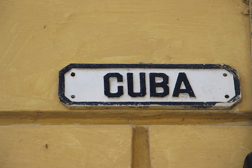 Cuba - La Havana- old Havana- name of the street