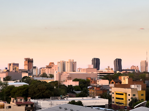 Cityscape of Asuncion in Paraguay