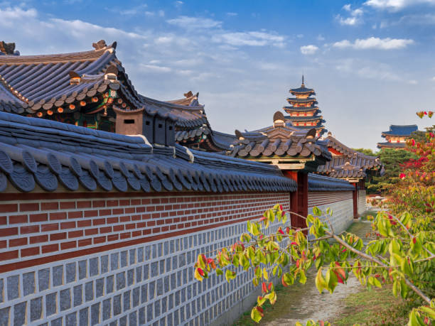 istock Roofs and temle, Seoul 1441131616