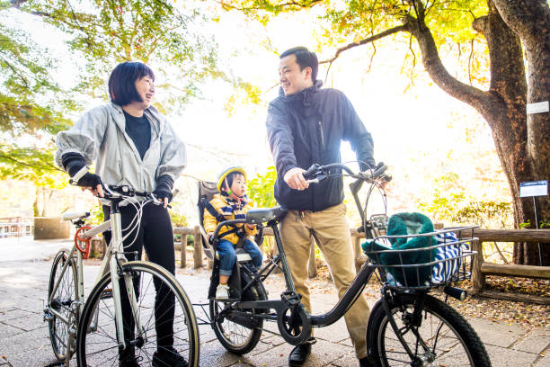 istock Japanese family in a park 1441131697