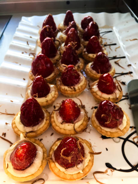 istock Cookies with red strawberry 1441133202