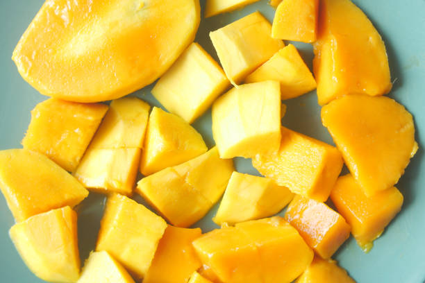 istock yellow ripe cut mango in a bowl top down 1441137413